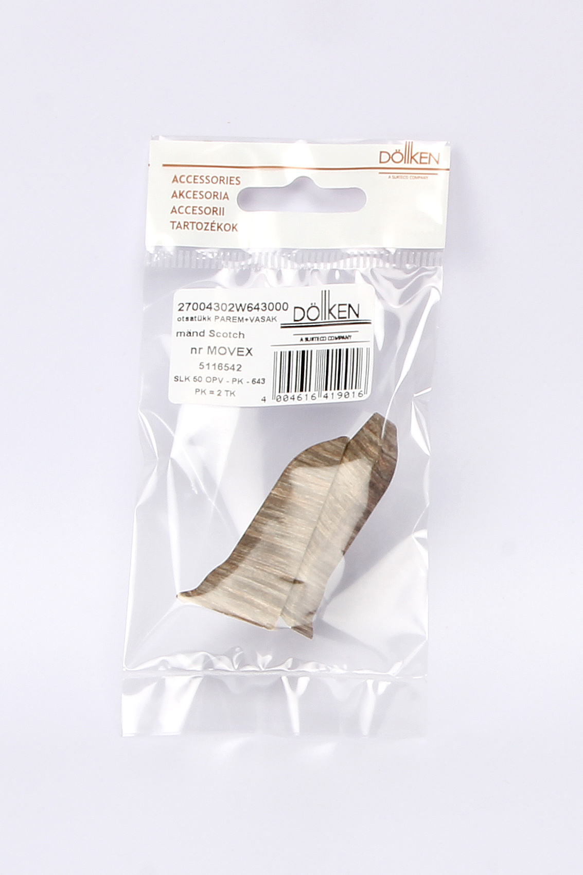 OTSATÜKK plastik SLK50 mänd Nordic W643 (2tk pakis)