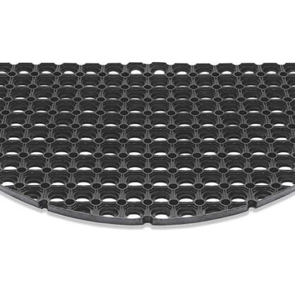 Poolkumerik kummimatt musta värv turvalisus jaoks