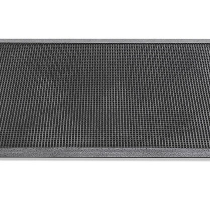 Kummist uksematt musta värvi ja lihtne disain