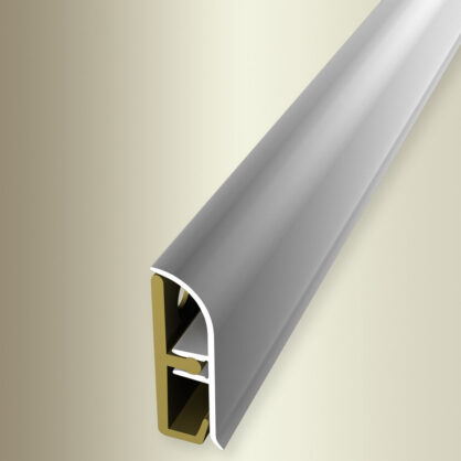 Alumiiniumprofiil ustele harjaga pruun ja hall