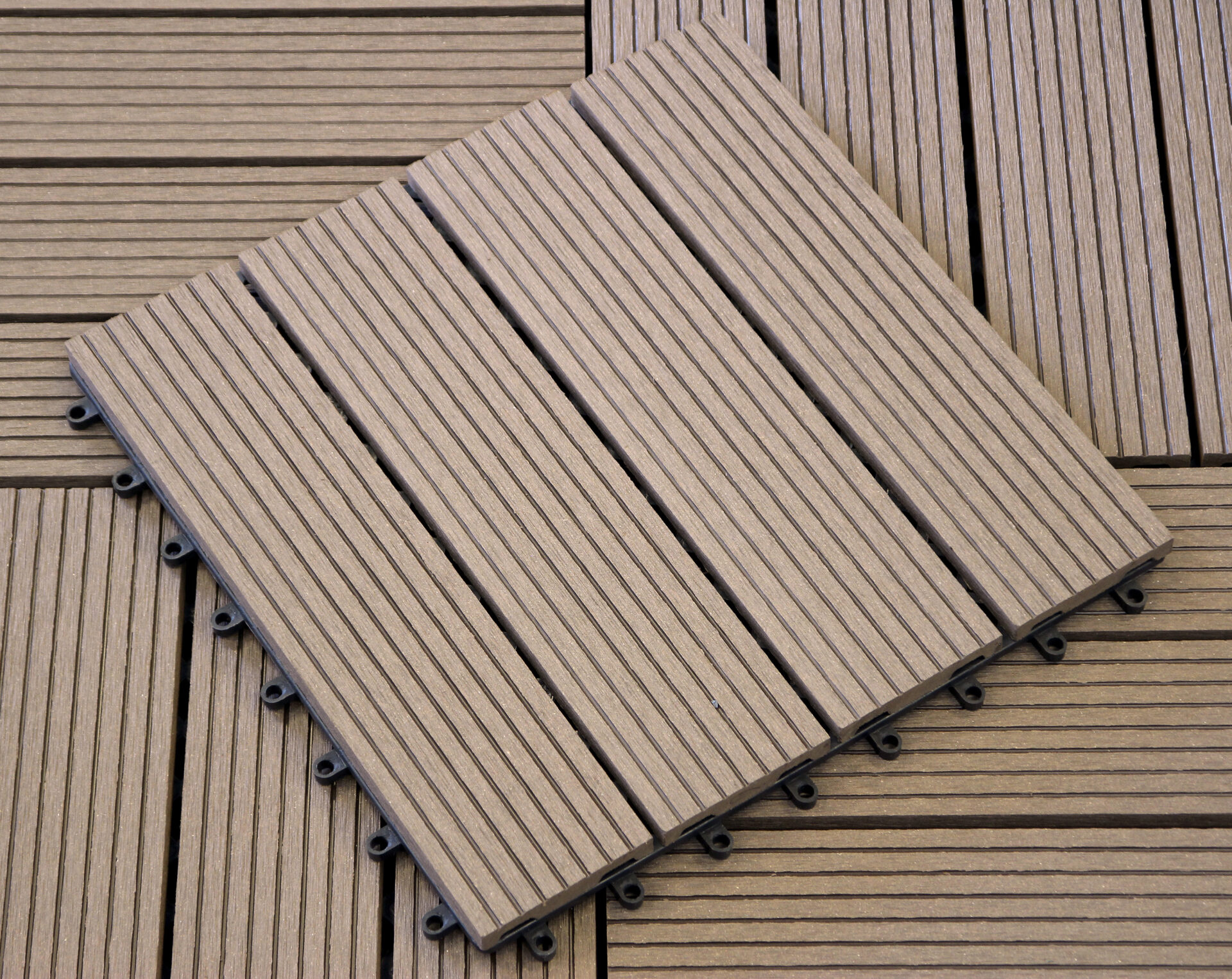 WPC terrassiplaat mocca (22x300x300 mm)