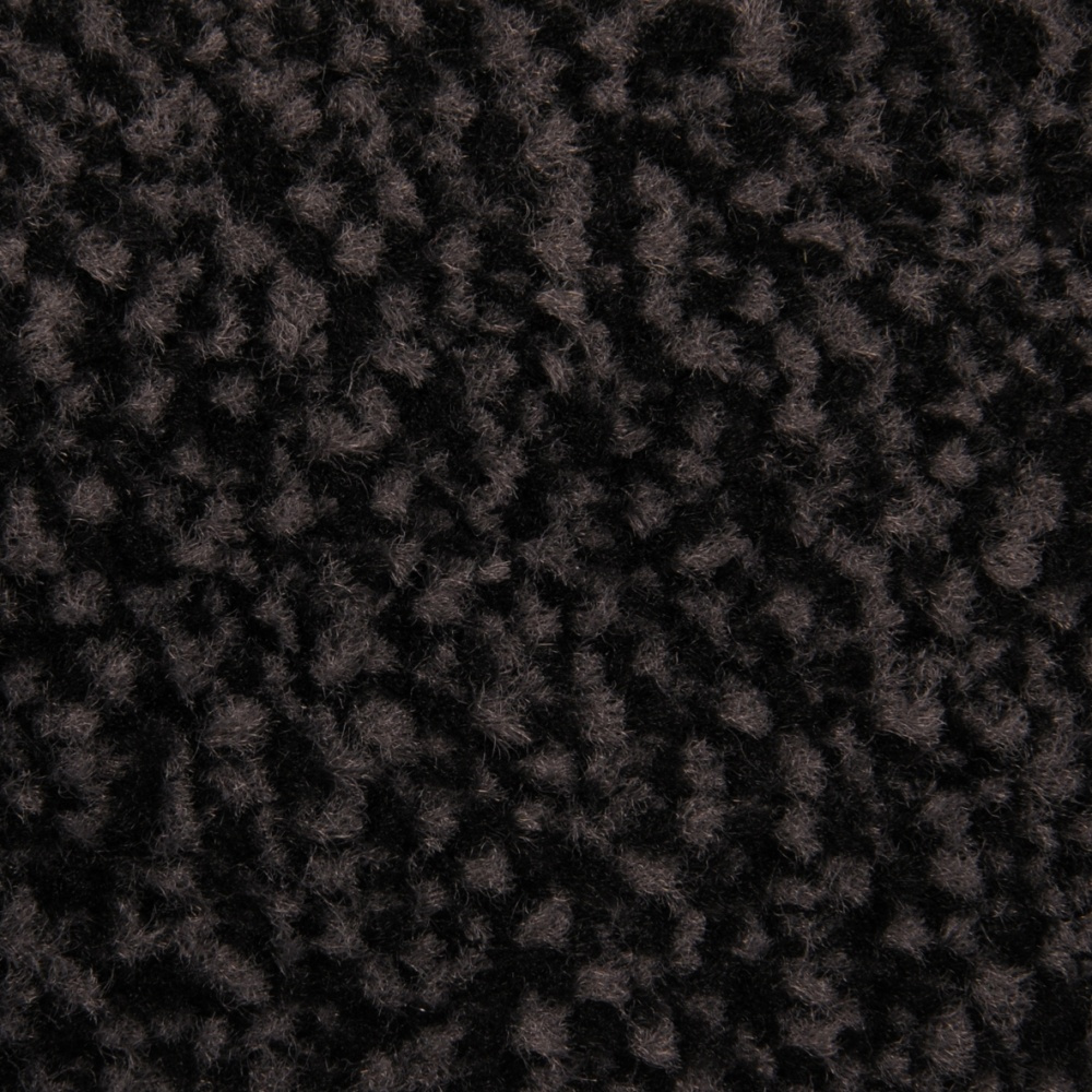 Mustri karvane must kangas lähedalt vaates