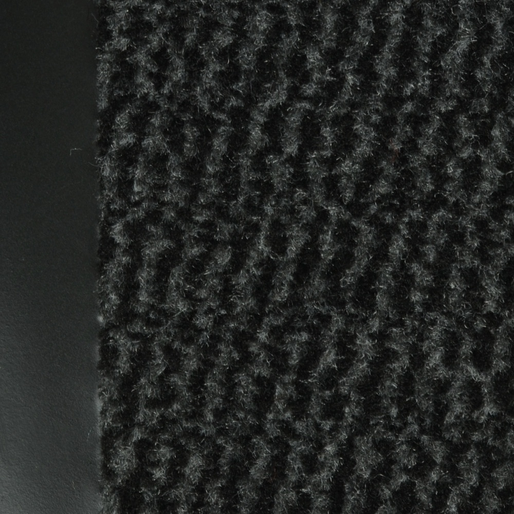 Tekstuuriga must villane matt mustal taustal