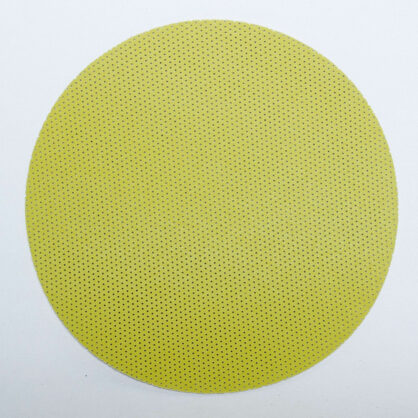 Kollane mikrokiipiketas valgel taustal ümar kuju