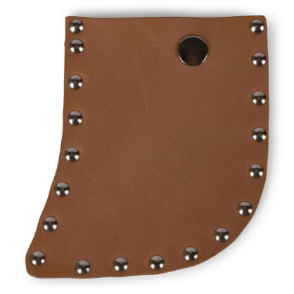 Pruun nahkkate dekoratsioon neetidega kaunistatud ese