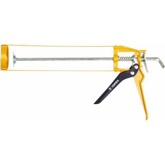 Kollipüstol ehitustöödeks kollase ja musta värvi.