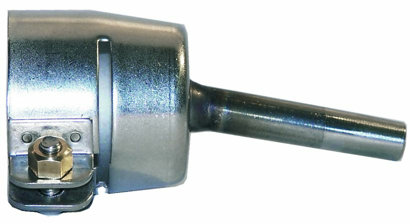 Metallist tööriistaotsik lähedalt vaadatuna kõrvaltvaates