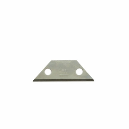 Kolmnurkne metallist lõiketera kahe auguga