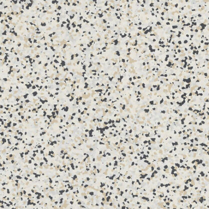 Pruunide ja mustade täppidega terrazzo muster.