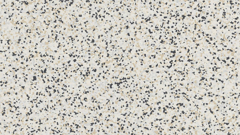 Pruunide ja mustade täppidega terrazzo muster.