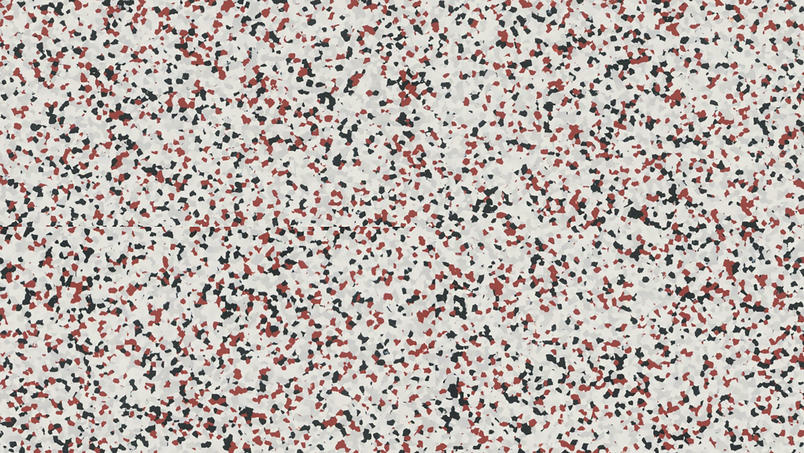 Mustriline terazzo tekstuur punase ja mustaga