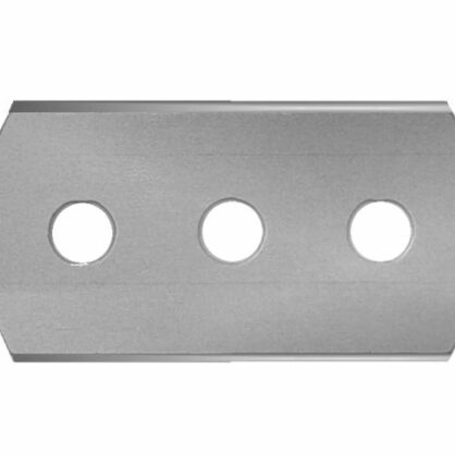 Metallist lõiketera kolme aukuga tööriist jaoks
