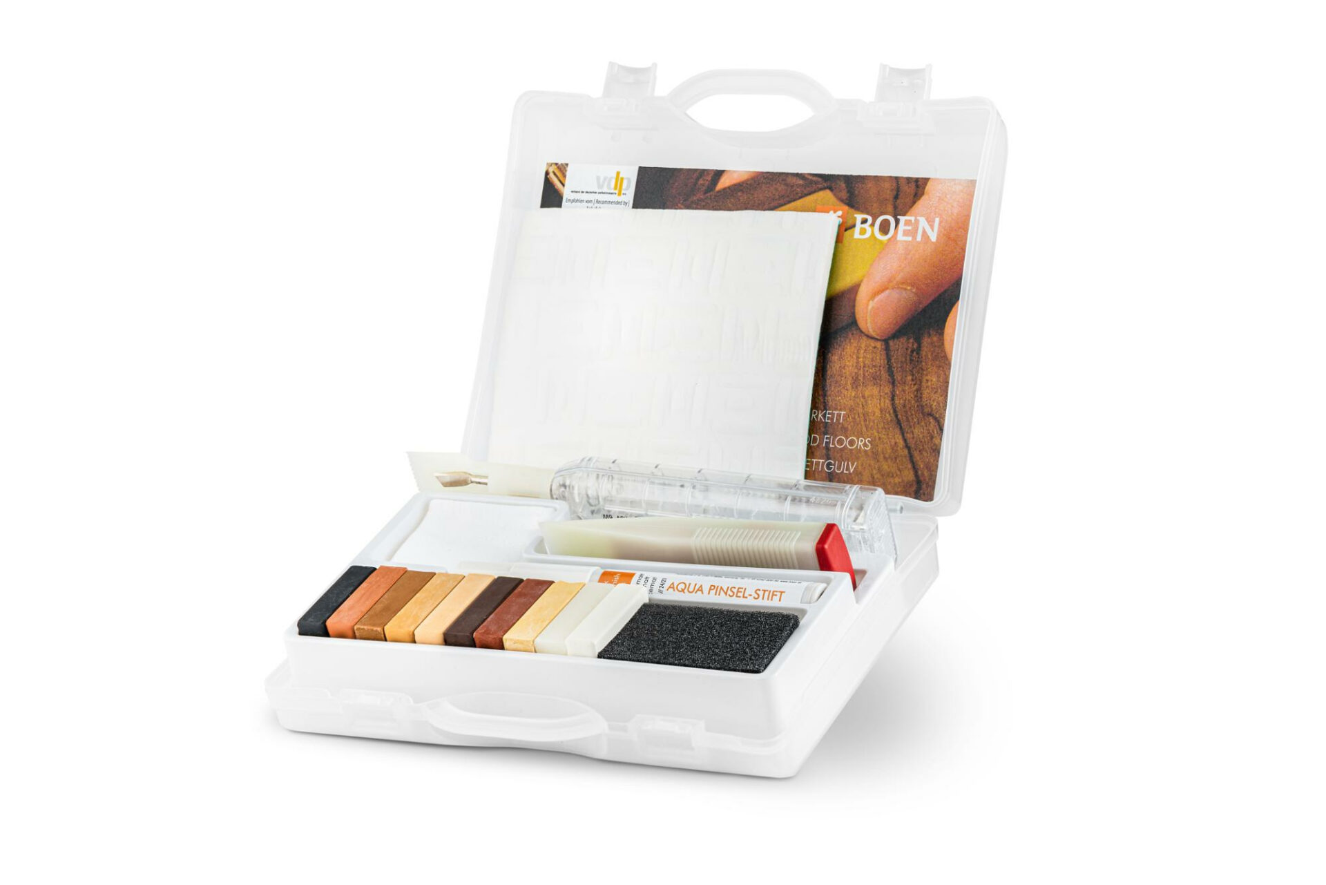 Puiduparandustööriistade komplekt avatud kohvris Eestis