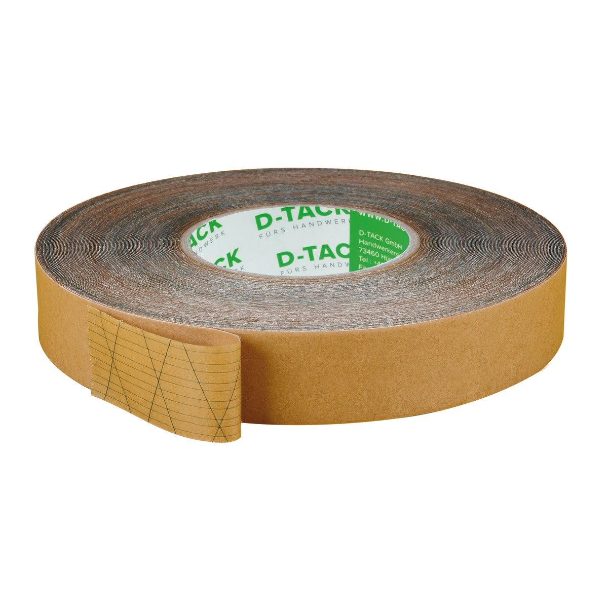 Kahepoolne teip rullis pruun paberikattega