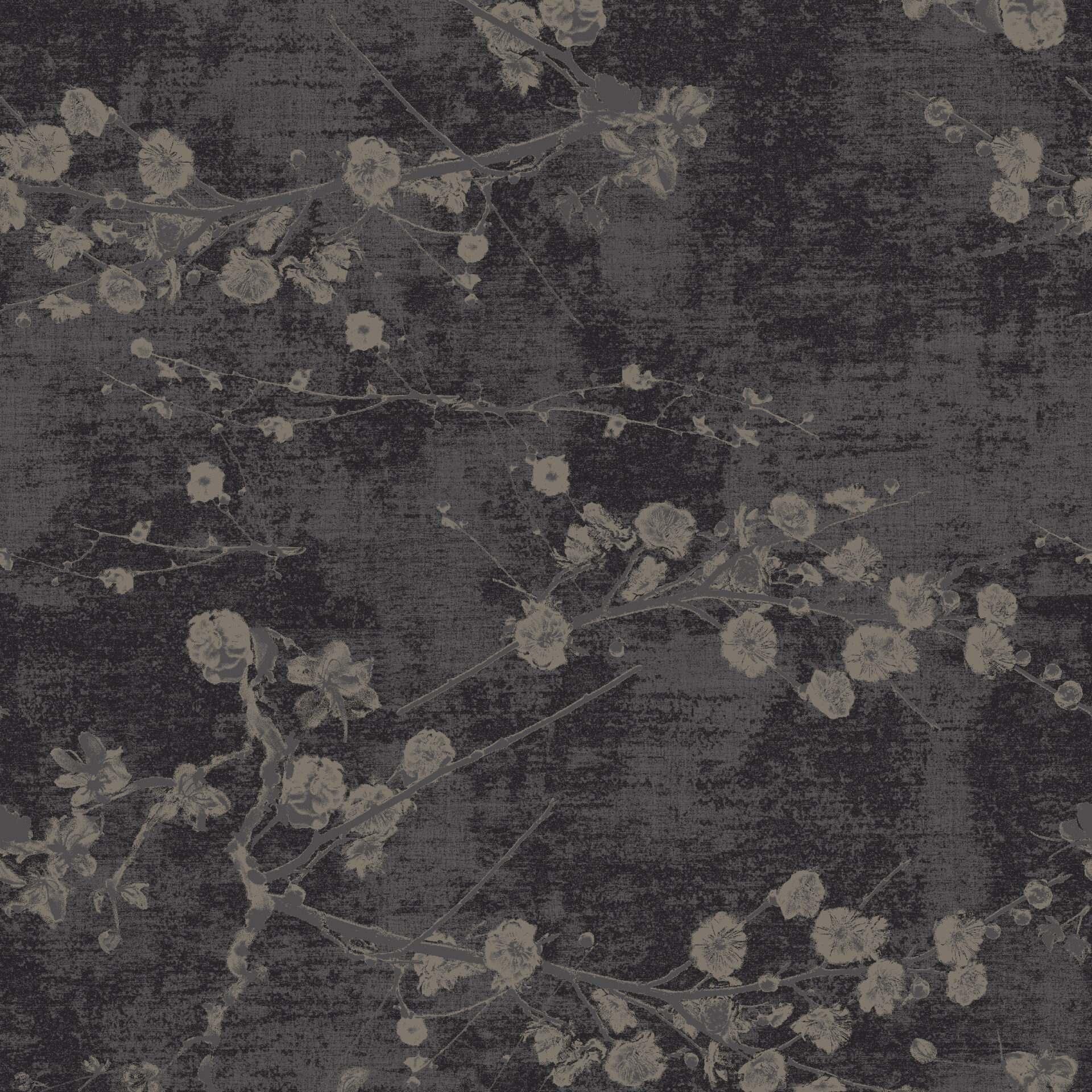 Tume lilleline tapeet hallide joontega muster