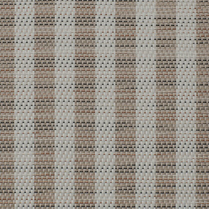 Kootud kangas beeži ja pruuni mustriga.