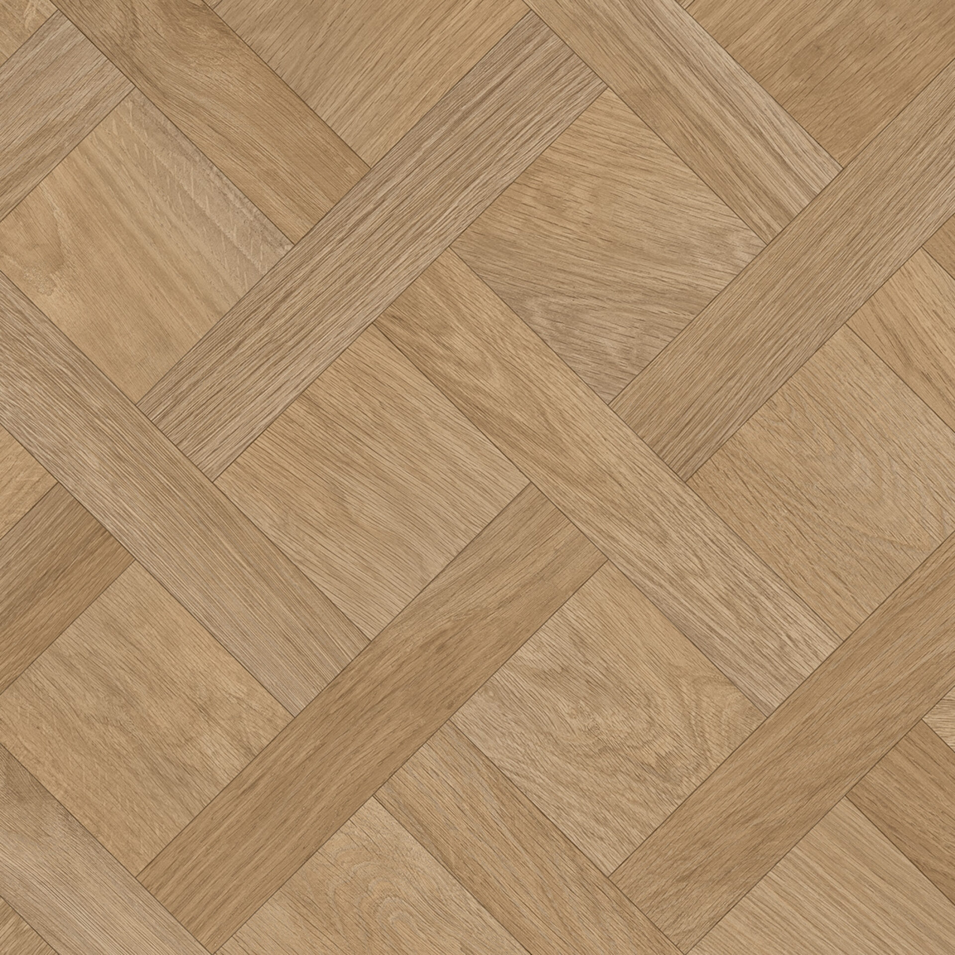 Puidust parkettpõrand helepruunide ruutmustritega