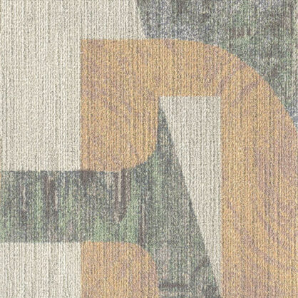 Abstraktne mustriga tapeet beežides ja rohelistes toonides