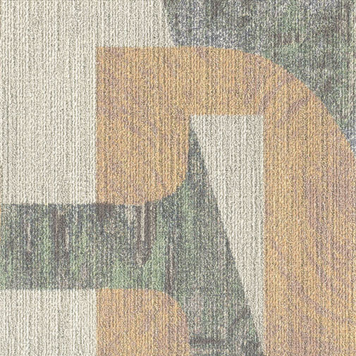 Abstraktne mustriga tapeet beežides ja rohelistes toonides