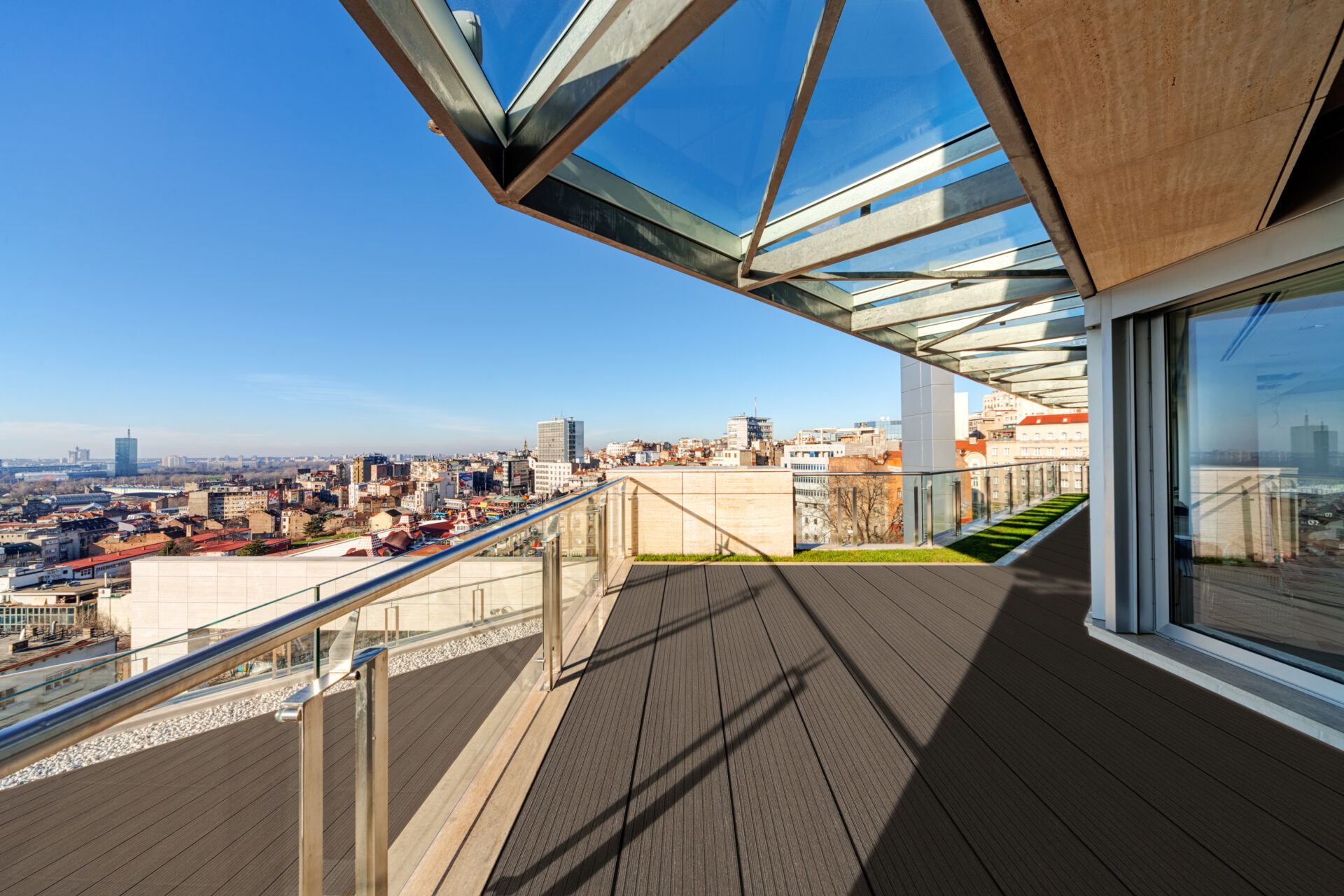 Katuse terrass avara vaatega linnale