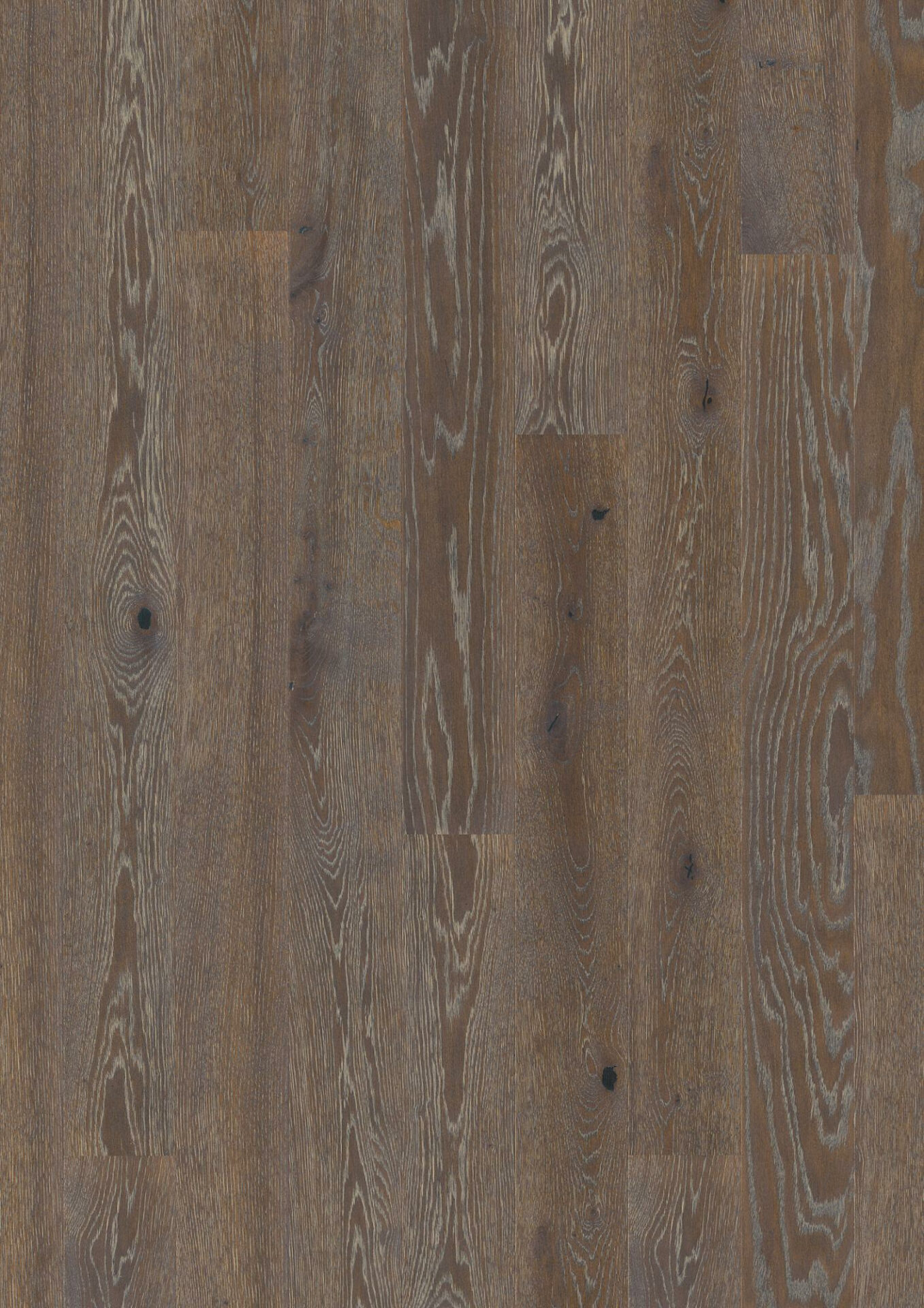 Tume puidust põrandaplaat elegantse mustriga.