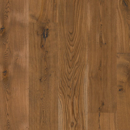 Puidust põrandapaneel, pruun, looduslik muster.