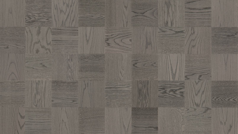 Hallipuidust parkettpõrand ruutmustriga esteetiliselt meeldiv.