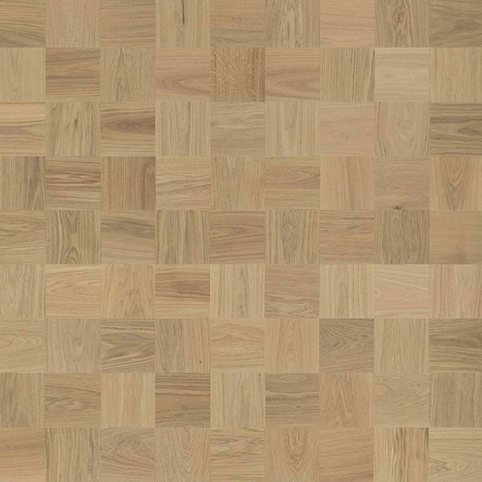 Puidust parkettpõrand ruudumustrilise disainiga