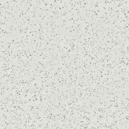 Valge marmoreeritud pind väikeste hallide täppidega.