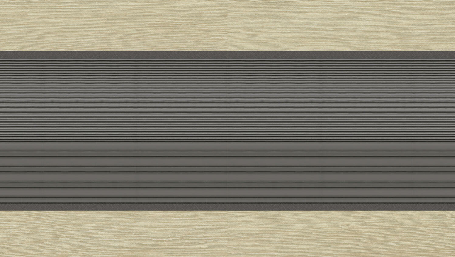 Tume hall rulo ukse puidust taustal.