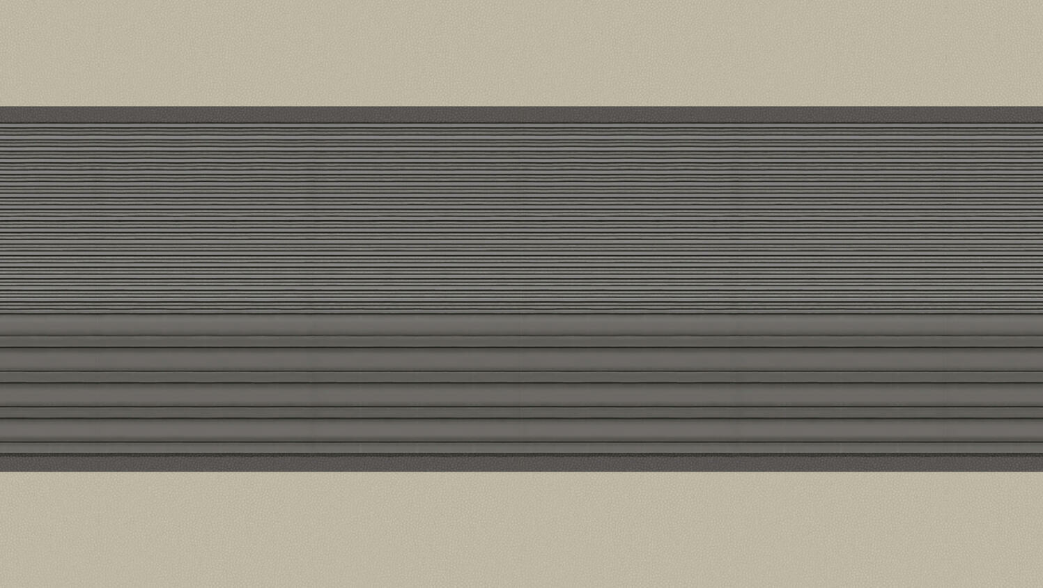 Hallid horisontaalsed jooned beežil taustal kunstiteos