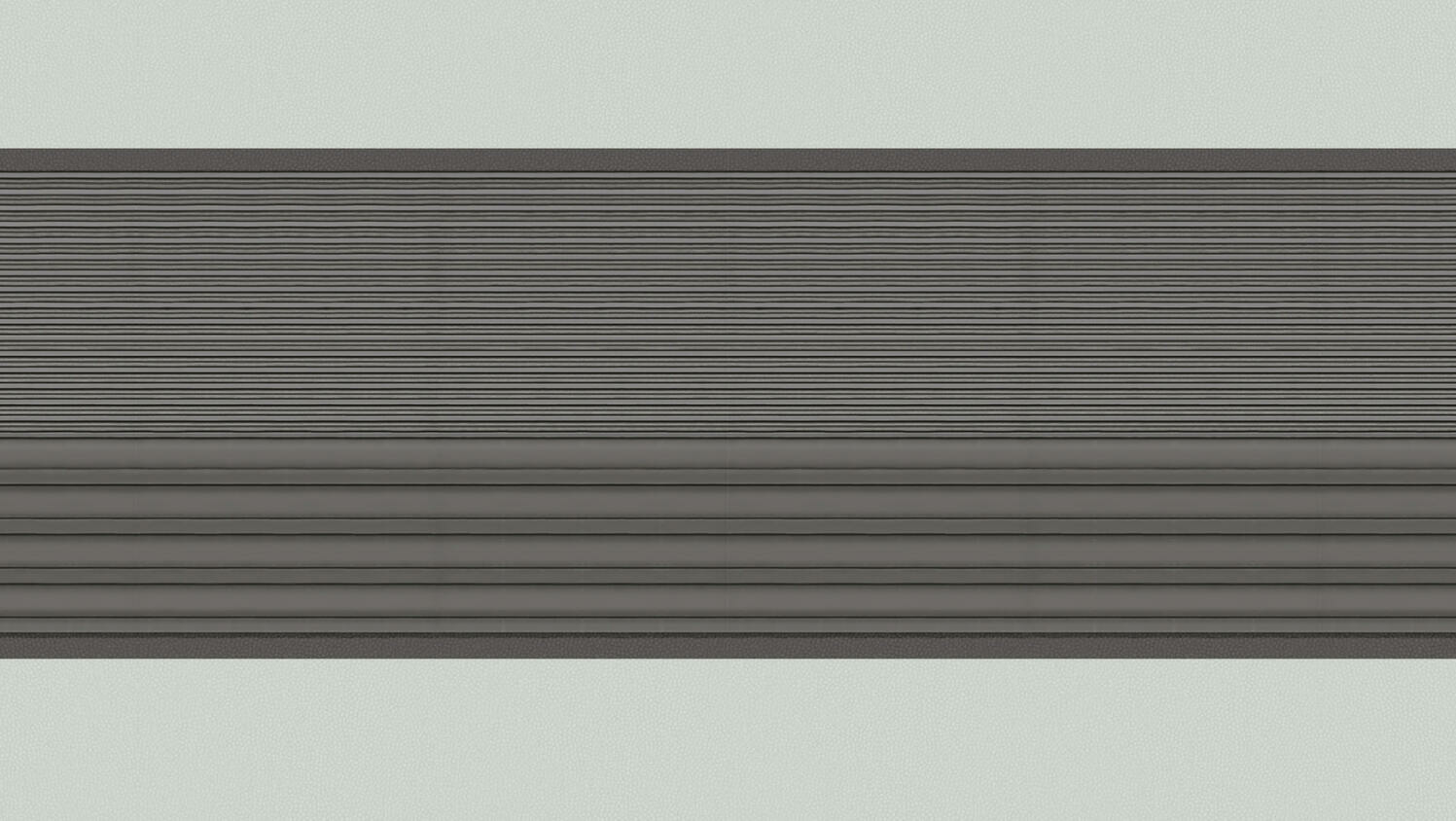 Hall värvitud metallist horisontaalne paneelsein seestvaade