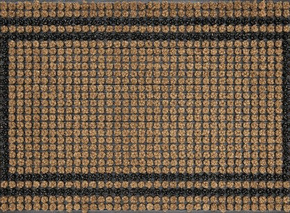 Äärekummiga naturaalne kookosmatt pruun värvitoon