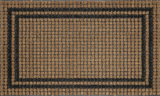 Äärekummiga naturaalne kookosmatt pruun värvitoon