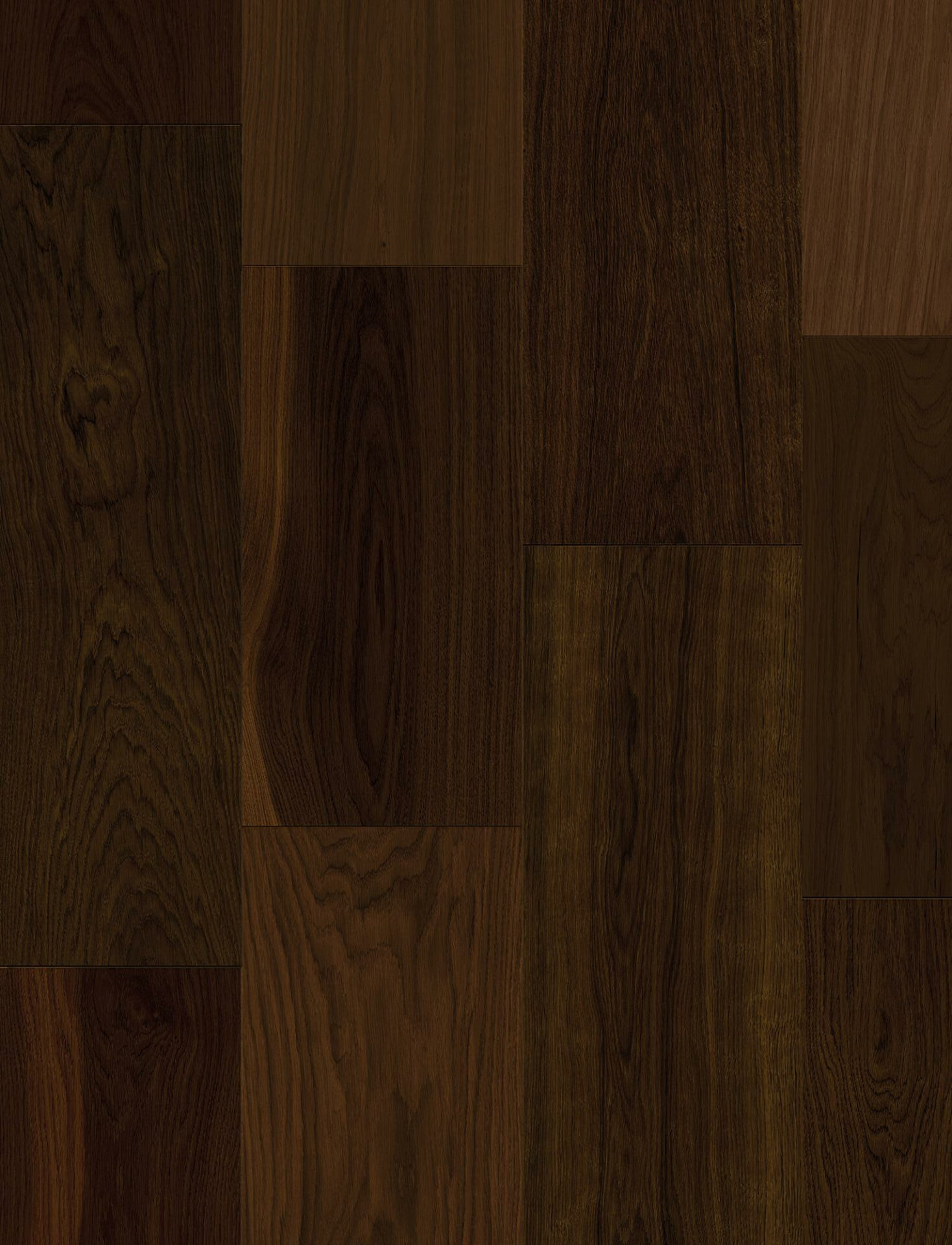 Tume puitpõrandamuster erinevates pruunides toonides