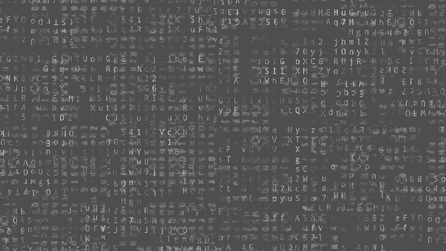 Koodid ja tähed digitaalsel hallil taustal.