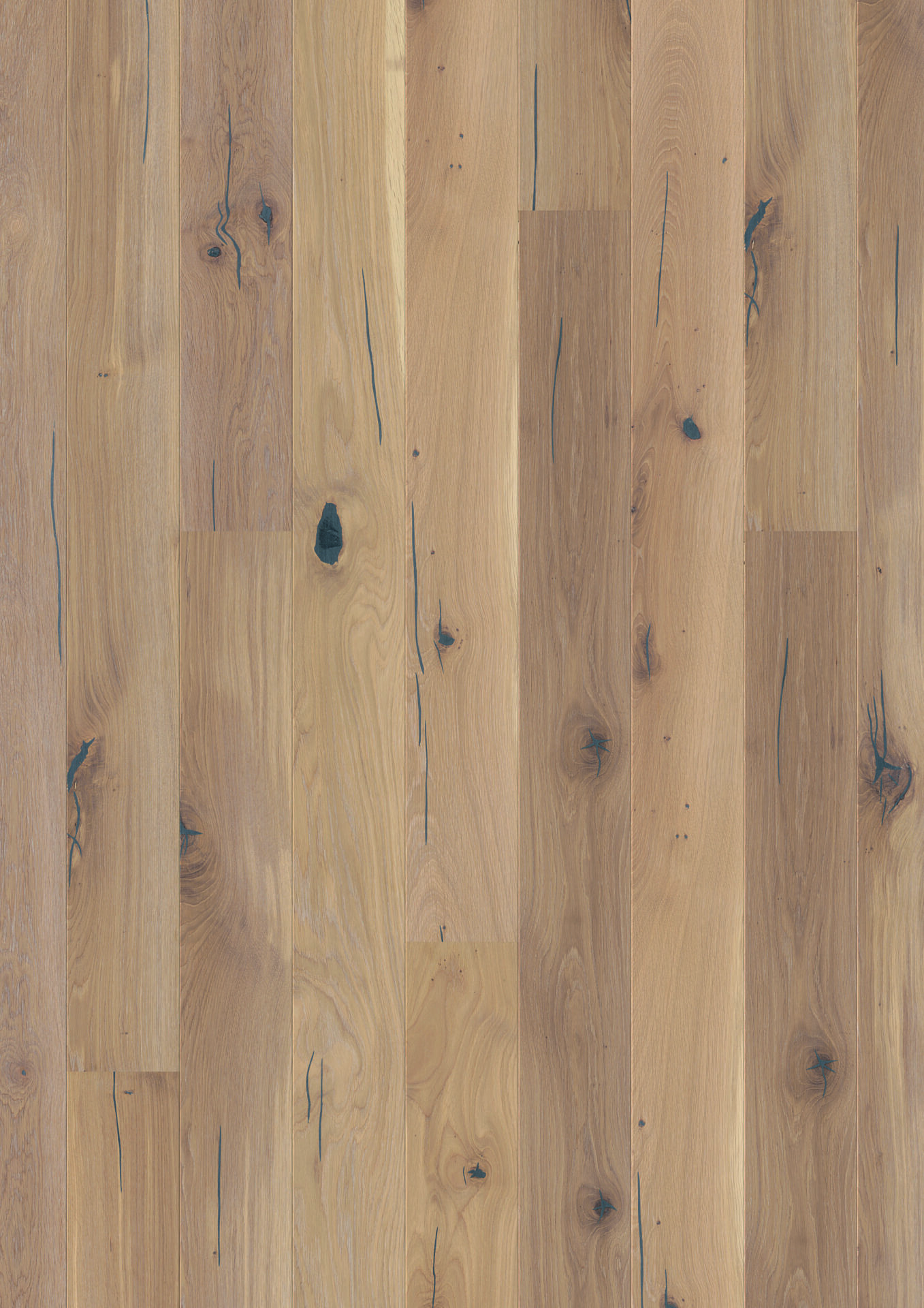 Looduslik tammeparkett naturaalsete mustritega põrand