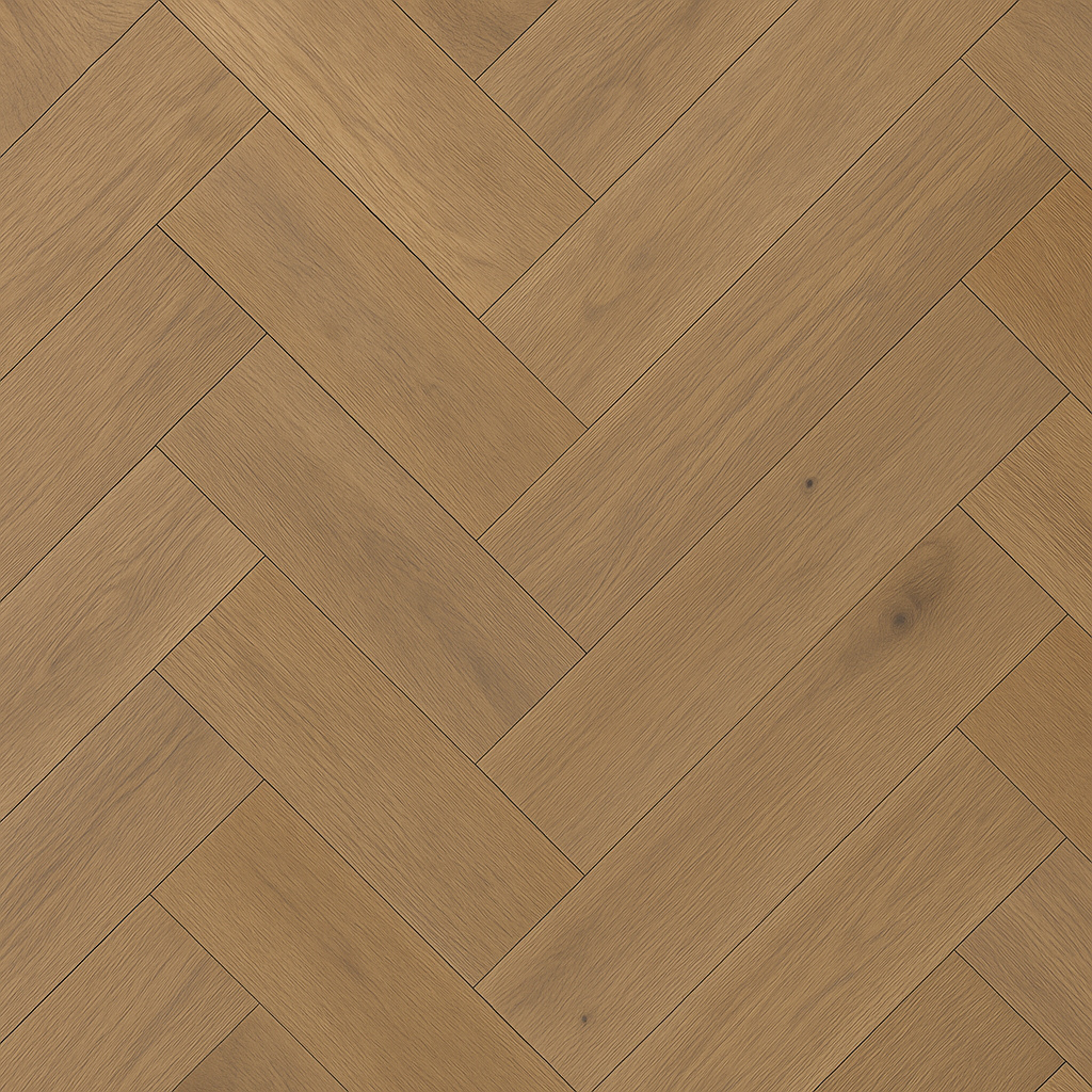 Puidust kalasabamustriga põrand pruunides toonides.